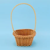 Kare Model - Imitasyon Rattan Küçük Sepet - Oyuncak, Şeker ve Hediye Sepeti - 9