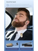 Bluetooth 5.2 Tek Kulaklık - 2025 Model Siyah HiFi HD Ses Kalitesi Kartsız - 4