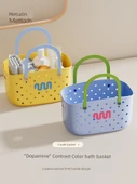 Dopamin Banyo Sepeti - Puslu Mavi - Takı ve Yan Sepetli - 2