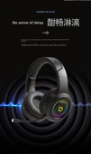 Bluetooth E-Spor Oyuncu Kulaklığı - Atina Siyahı - HIFI Ses - 100 Saat - 10