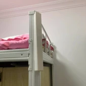 Katlanabilir Elbise Askısı - Çivisiz Model (75cm Paslanmaz Çelik) - Krem Beyazı thumbnail 4