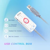 7.1 Surround Ses USB Gaming Kulaklığı - Pembe - 3