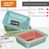 Plastik Saklama Sepeti - Açık Mavi (Büyük 5017) - 8
