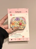 3D Çiçek Desenli AirPods 1/2 Kılıf - Bahar Çiçekleri - 4