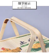 Dikdörtgen Bambu Örgü Sepet - Yumurta Desenli File Kapaklı - 30x20x16 cm thumbnail 10