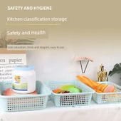 Plastik Saklama Sepeti - Açık Pembe (Orta 5016) - 5