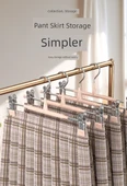 Klipsli Metal Pantolon Askısı - Kaymaz - 10'lu - Gri - 11