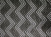 Dokuma Halı Zigzag Desen Siyah Gri 96cm x 136cm - 5