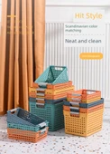 Plastik Saklama Sepeti - Derin Ağızlı Büyük Boy Sarı - 6