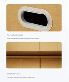 5 Katlı Süper Sert Karton Kutu 60x40x50cm - El Tutamağı Yok (BC Tile) - Model 2 thumbnail 6