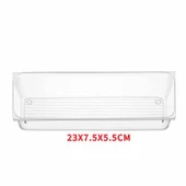 Şeffaf Masaüstü Saklama Kutusu - Alt Çizgili - 23x7.5x5.5cm - 1