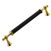 Melis (192 mm - 19.2 cm) Siyah Gold Metal Mobilya Mutfak Çekmece Dolap Dolabı Kulbu Kulpu Kulpları thumbnail 7