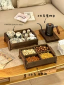 [2 Parça Set] Ahşap Çay Tepsisi + Atıştırmalık Tabağı thumbnail 6