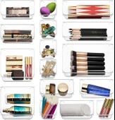 Şeffaf Masaüstü Saklama Kutusu - Alt Çizgili - 23x7.5x5.5cm - 3