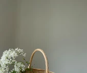 El Dokuması Hasır Sepet - Orta Boy thumbnail 7