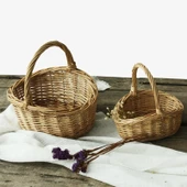 El Dokuması Hasır Sepet - Orta Boy thumbnail 6