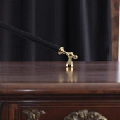 Melis (224 mm - 22.4 cm) Siyah Gold Metal Mobilya Mutfak Çekmece Dolap Dolabı Kulbu Kulpu Kulpları thumbnail 4