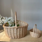 El Dokuması Hasır Sepet - Orta Boy thumbnail 3