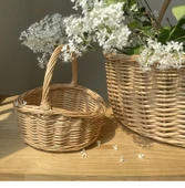 El Dokuması Hasır Sepet - Orta Boy thumbnail 9