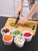 Mutfak Zencefil Sarımsak Yeşil Soğan Saklama Kutusu - 4'lü Paket - 5