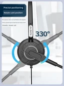 Tek Kulak Type-C Aktif Gürültü Önleyici, Ayarlanabilir Ses ve Sessiz Bilgisayar/Telefon Kulaklığı - 3