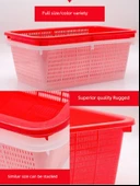 Kırmızı Plastik Sepet - 370x260x135 mm - 11