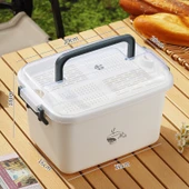 Seyahat Tipi Çay Seti Saklama Kutusu - Mavi (Büyük Boy) thumbnail 1