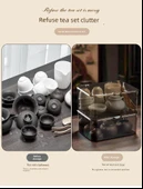 2 Adet Şeffaf Çay Seti Saklama Kutusu - Kapaklı thumbnail 6