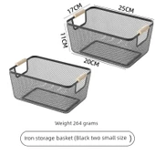 Metal Saklama Kutusu - Demir Siyah - Küçük Boy - 2'li Paket - 1