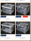 15 Litre Şeffaf Nem Geçirmez Saklama Kutusu - 2 Düğmeli - 1 Adet thumbnail 11