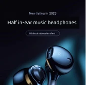 Type-C Düz Ağızlı Kulaklık - Ay Işığı Beyazı Ses Kartı Yükseltmeli Karaoke Oyun Modu thumbnail 6