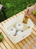 Kung Fu Çay Seti Saklama Kutusu - Kırmızı Büyük Boy Saklama Kutusu + Dörtlü Çay Seti - 4