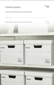 Kapaklı Kalınlaştırılmış Kağıt Saklama Kutusu - 701BOX Kalınlaştırılmış - 37x26.7x26.7cm - 11