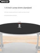 Projeksiyon Cihazı Masa Üstü Standı - Beyaz Standart İki Katmanlı Döner Özelliksiz - 6