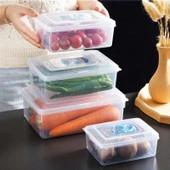 Dikdörtgen Plastik Saklama Kabı - Mini Boy 0.7L - 4