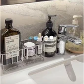 Banyo Tezgahı Cilt Bakım Ürünleri Organizeri - Siyah - 7
