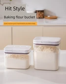 Gıda Sınıfı Kapaklı Un ve Pirinç Saklama Kabı - Kombinasyon 3, 1.5kg * 2 + 2.5kg thumbnail 6