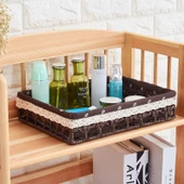 Hasır Saklama Sepeti - Bej Büyük + Orta + Küçük Set - 5