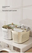 Öğrenci Yurdu Banyo Sepeti - Beyaz - Tekli [Genişletilmiş/Yeni İç Çamaşırı Sepeti] - 7