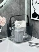 Şeffaf Plastik Banyo Sepeti - Organizer - 4