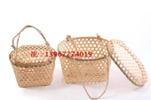 El Yapımı Bambu Sepet - Büyük Boy 33x28x20cm - 8