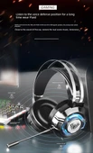 7.1 Surround USB Kablolu Oyuncu Kulaklığı - Beyaz USB Arabirim ve Telefon Adaptörü - 9