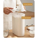 Plastik Un Saklama Kabı - 2.5L - Dört Tarafı Tokalı - Gıda Sınıfı - 1 Adet - 11