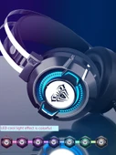 7.1 Surround USB Kablolu Oyuncu Kulaklığı - Koyu Gece USB Arabirim ve Telefon Adaptörü - 2