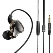 Oppo Uyumlu Ekstra Basslı Kulak İçi Kulaklık - Siyah - TYPEC Özel - 5