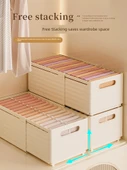 Çekmeceli Katmanlı Saklama Kutusu - Krem - Ekstra Büyük - 3'lü Paket (30 Kot) thumbnail 3