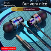 3.5mm Yuvarlak Siyah HIFI Mikrofonlu Kulaklık - 1