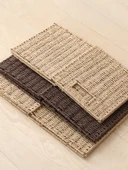 Japon Stili Dokuma Saklama Kutusu - Ham Renk 27x27x27 cm thumbnail 4