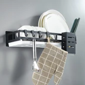 S Şeklinde ABS Mutfak Banyo Askısı - 10'lu Paket - Gri thumbnail 6