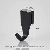 S Şeklinde ABS Mutfak Banyo Askısı - 10'lu Paket - Gri thumbnail 2